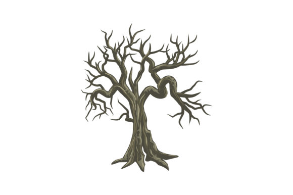 Ancient Drought Tree: A Versatile Vector Illustration for Designers and Creators