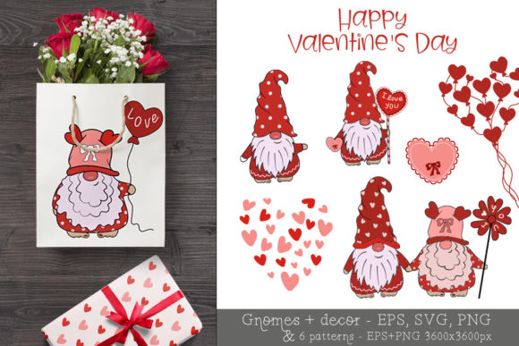 BundleofGnomesValentine Seamless Pattern: A Creative Resource for Valentine’s Day Projects