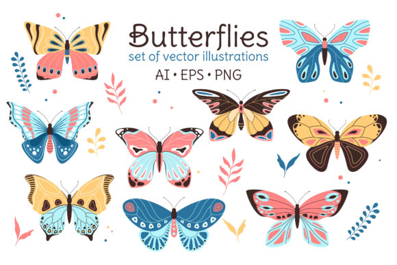 Butterflies Illustrations for Creative Projects