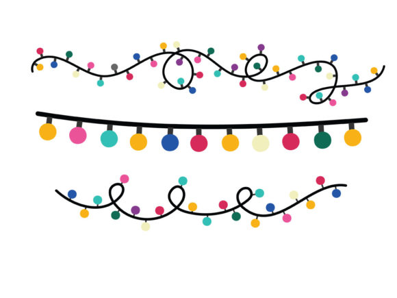 Christmas Light Clipart: A Versatile Design Resource for Festive Creations