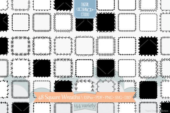 Enhancing Creativity with Square Wreaths Borders and Floral Frames: A Digital Art Resource for Modern Designers