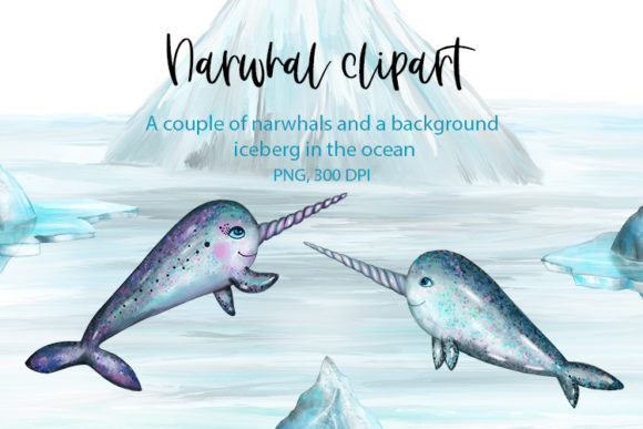 Exploring the World of Narwhal Clipart: Marine Animals in the Ocean