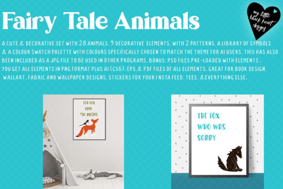 Fairy Tale Animals Set for Creative Projects