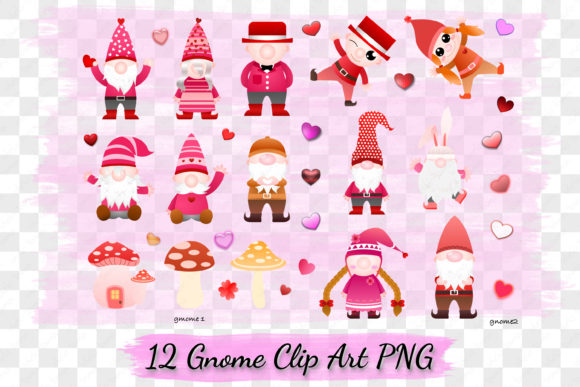 Gnome Valentine Clipart Sticker: A Versatile Digital Asset for Creative and Professional Workflows