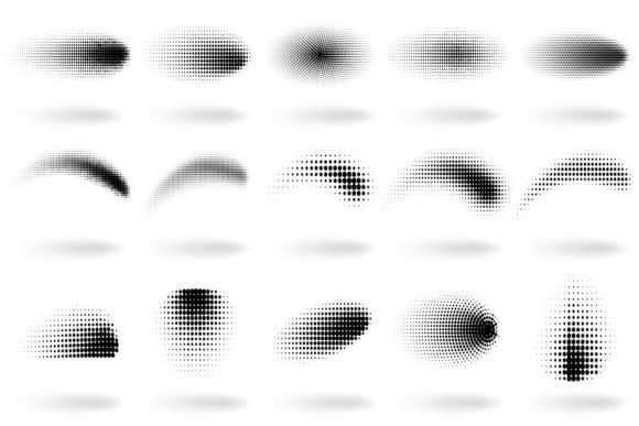 Halftone Dotted Shapes: A Versatile Tool for Designers and Creatives