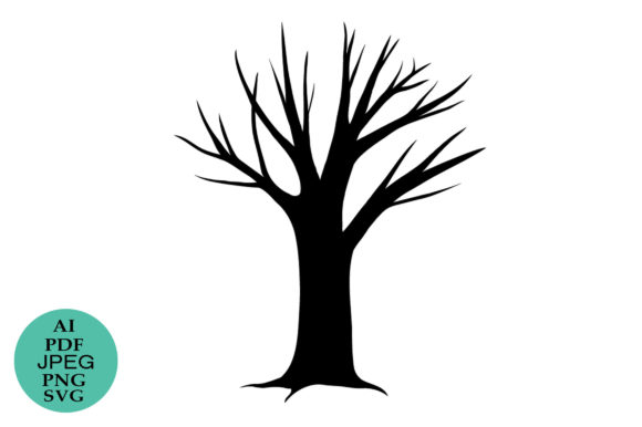 Halloween Tree Silhouette Vector: A Versatile Design for Creative Projects