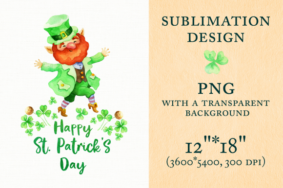Happy Patricks Day Sublimation Design: A Versatile Creative Solution for Decorative and Custom Projects