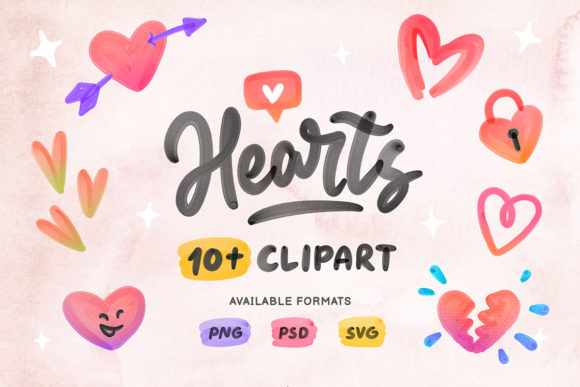Hearts Clipart Illustrations: Versatile Decorative Elements for Creative Projects