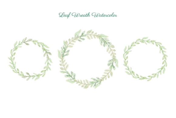 Leaves Wreath Watercolor