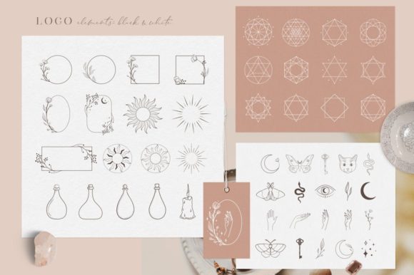 Logo Elements Illustrations, Frames. Jar: A Versatile Collection for Creative Designers