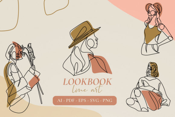 Lookbook Line Art: Elevating Creativity with Aesthetic Vector Illustrations
