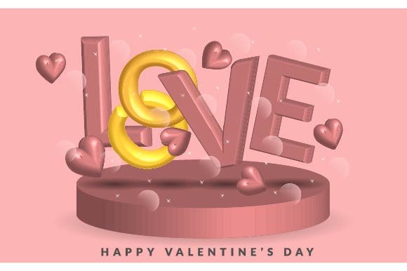 Love 3D Realistic with Podium Promotion: A Modern Approach to Romantic Celebrations
