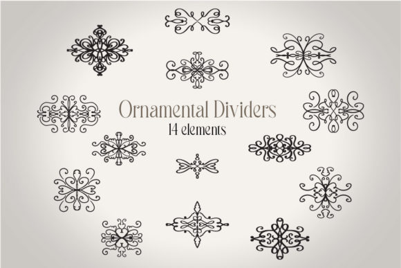 Ornamental Dividers for Creative Projects