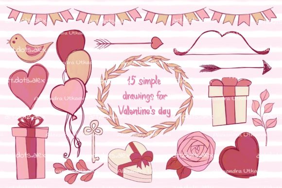 Set Doodle Illustration Valentine's Day: A Creative Resource for Designers and Creators