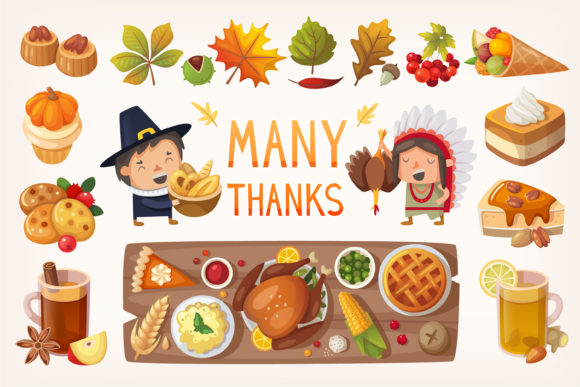Thanksgiving Design Elements Collection