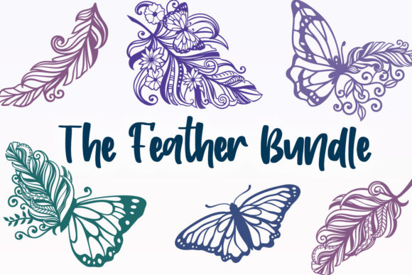The Feather Bundle SVG Files