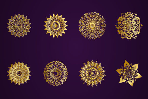 The Timeless Elegance of Gold Mandala with Black Background in Modern Design