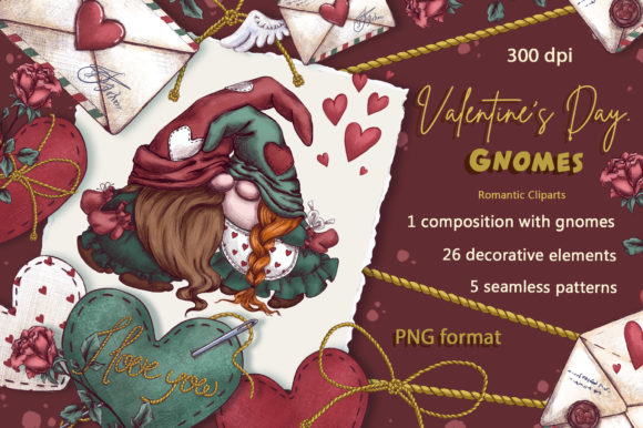 Valentine’s Day Gnomes Holiday Clipart: A Creative Resource for Festive Design and Branding