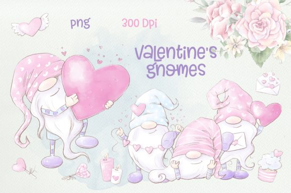 Valentine’s Gnomes Clipart: A Versatile Resource for Creative Projects