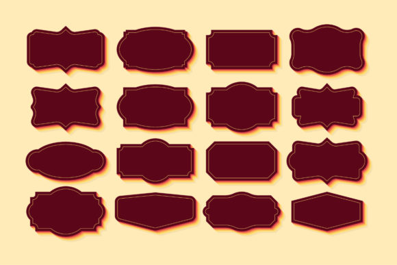 Vintage Frames Set, Clipart Bundle. Retr: A Timeless Asset for Modern Designers