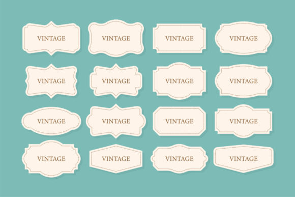 Vintage Frames Set for Creative Projects