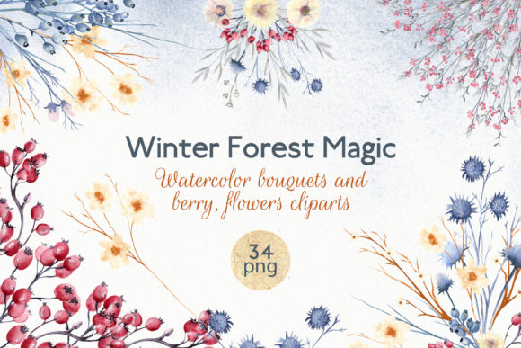 Watercolor Bouquets of Wildflowers: A Creative Asset for Design and Inspiration