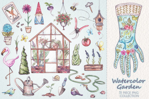 Watercolor Garden Collection: A Detailed Overview for Designers and Creators